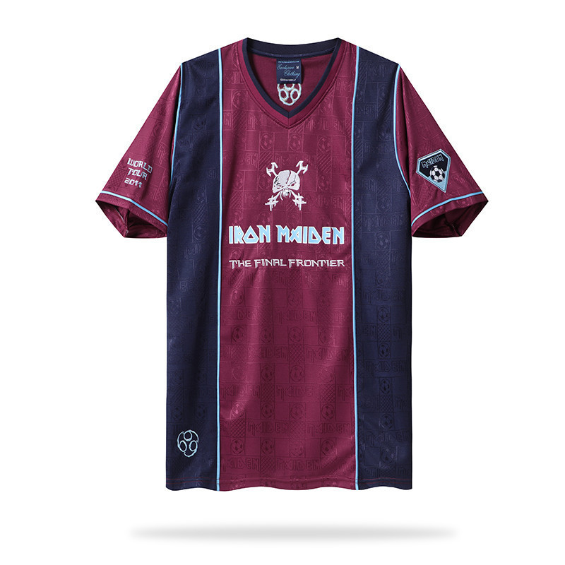 Iron Maiden 2011 Away Men Retro Jersey – Cardinal