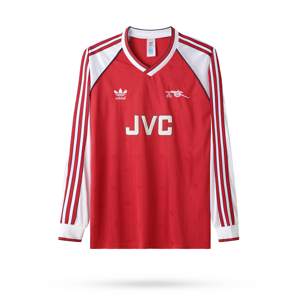 Arsenal 1988-1991 Home Men Retro Jersey – Long Sleeve, Red