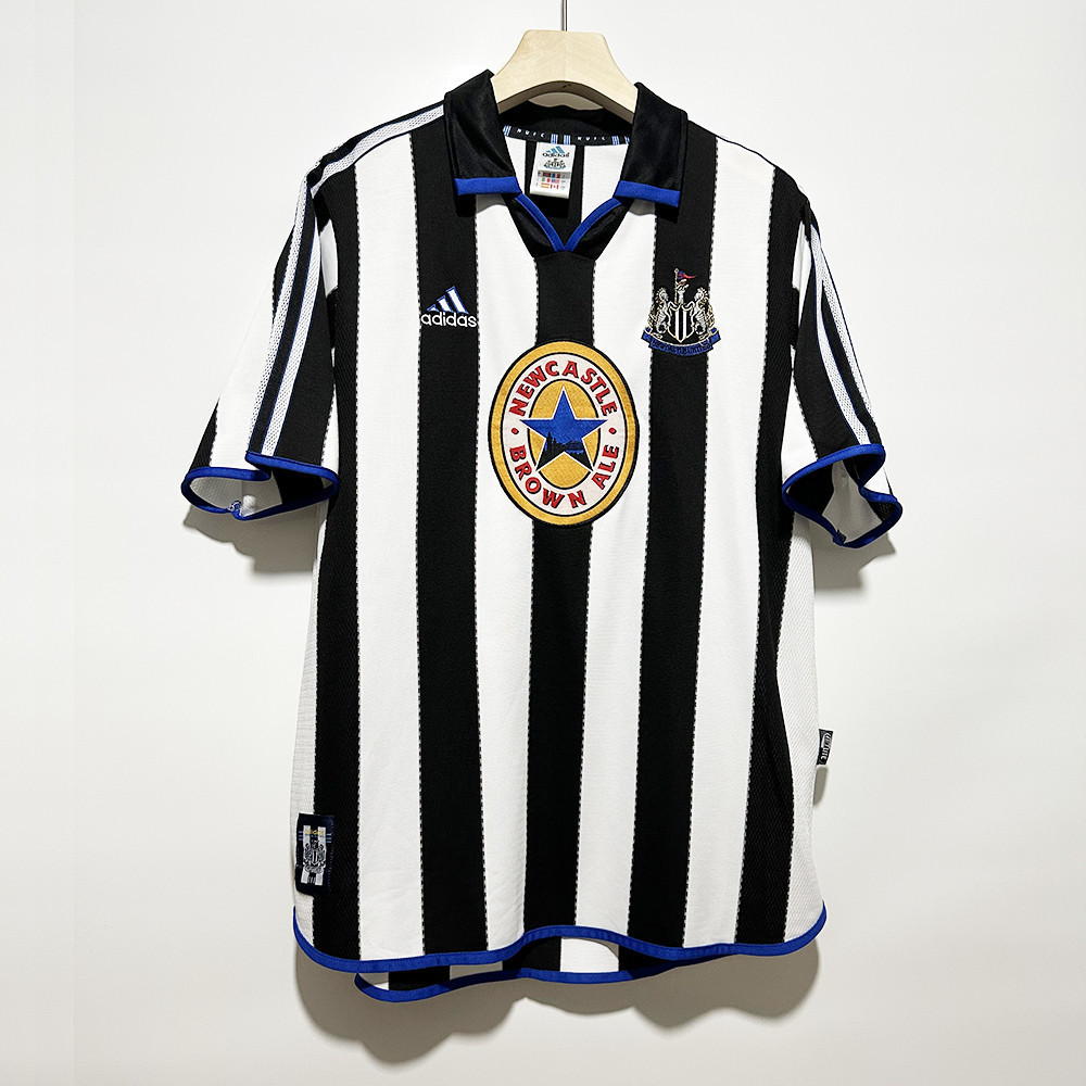 Newcastle United 1999-00 Home Men Retro Jersey – Black White