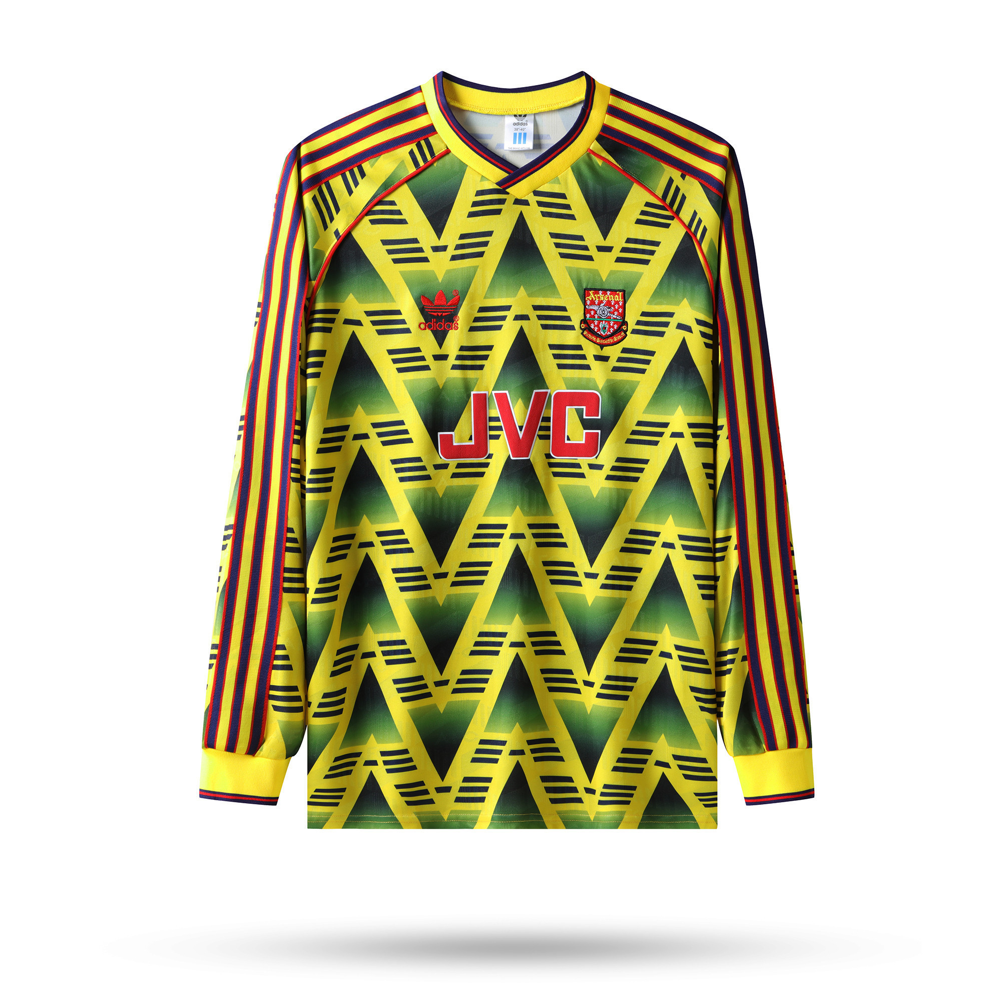 Arsenal 1993 Away Men Retro Jersey – Long Sleeve, Yellow
