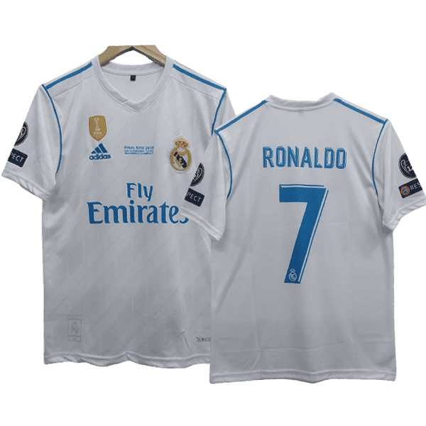 Cristiano Ronaldo Real Madrid 2017-18 Home Men Jersey – White