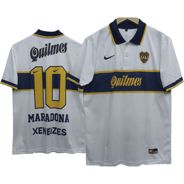 Maradona Boca Juniors 1997-98 Away Men Jersey – White