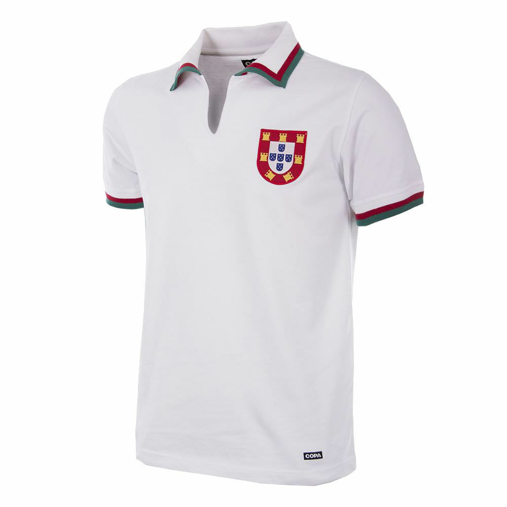 Portugal 1972 Away Retro Jersey – Men, White