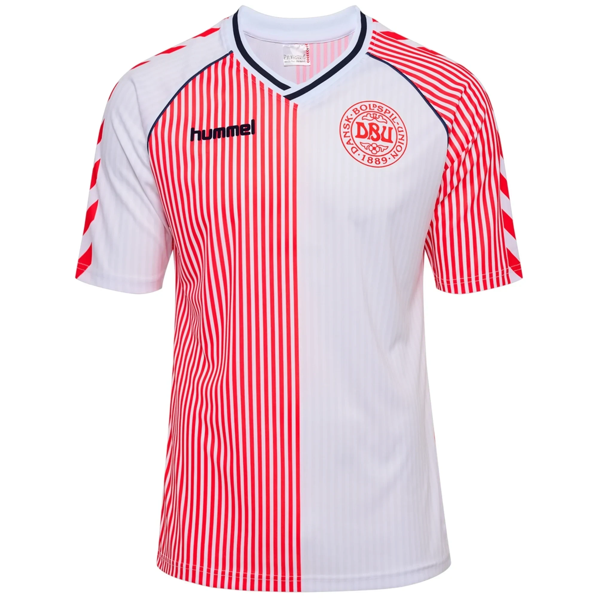 Denmark 1986 Away Men Retro Jersey – White