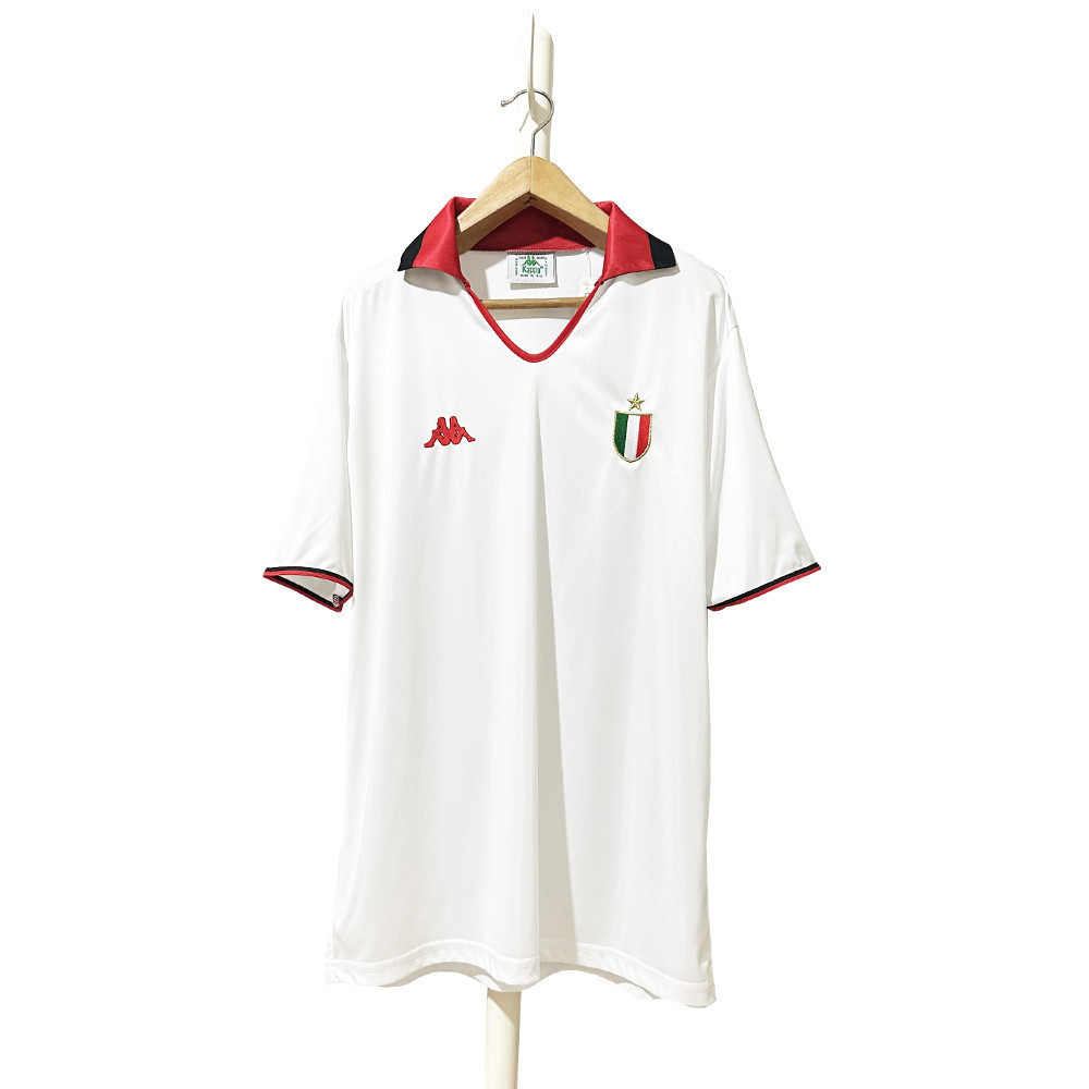 AC Milan 1988-89 Champions League Final Men Retro Jersey – White