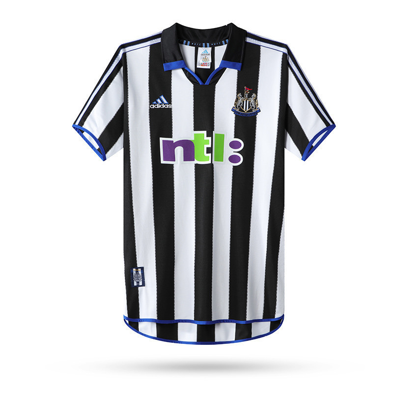 Newcastle United 2000-01 Home Men Retro Jersey – Black White