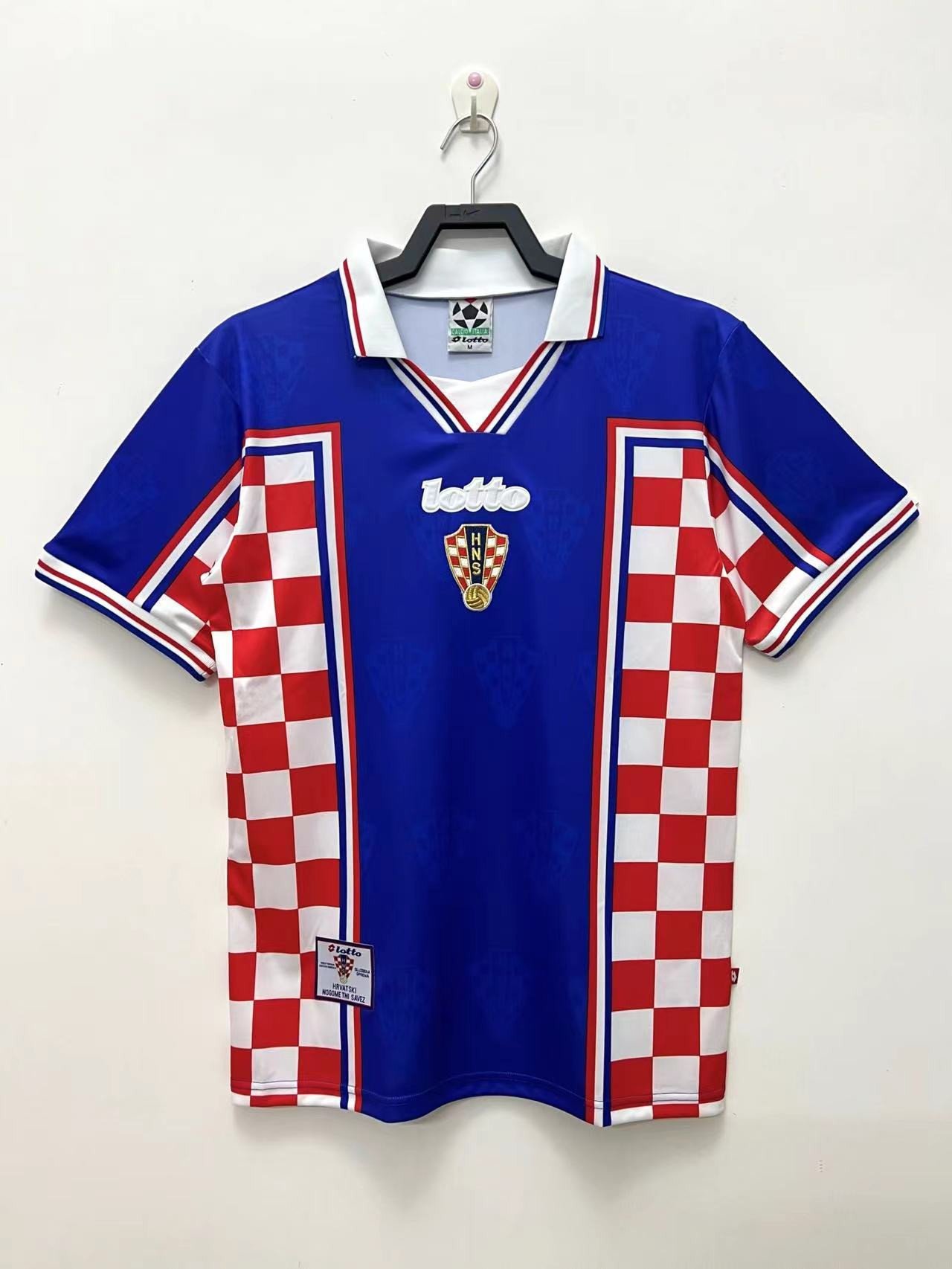 Croatia 1998 Away Retro Jersey – Men Blue