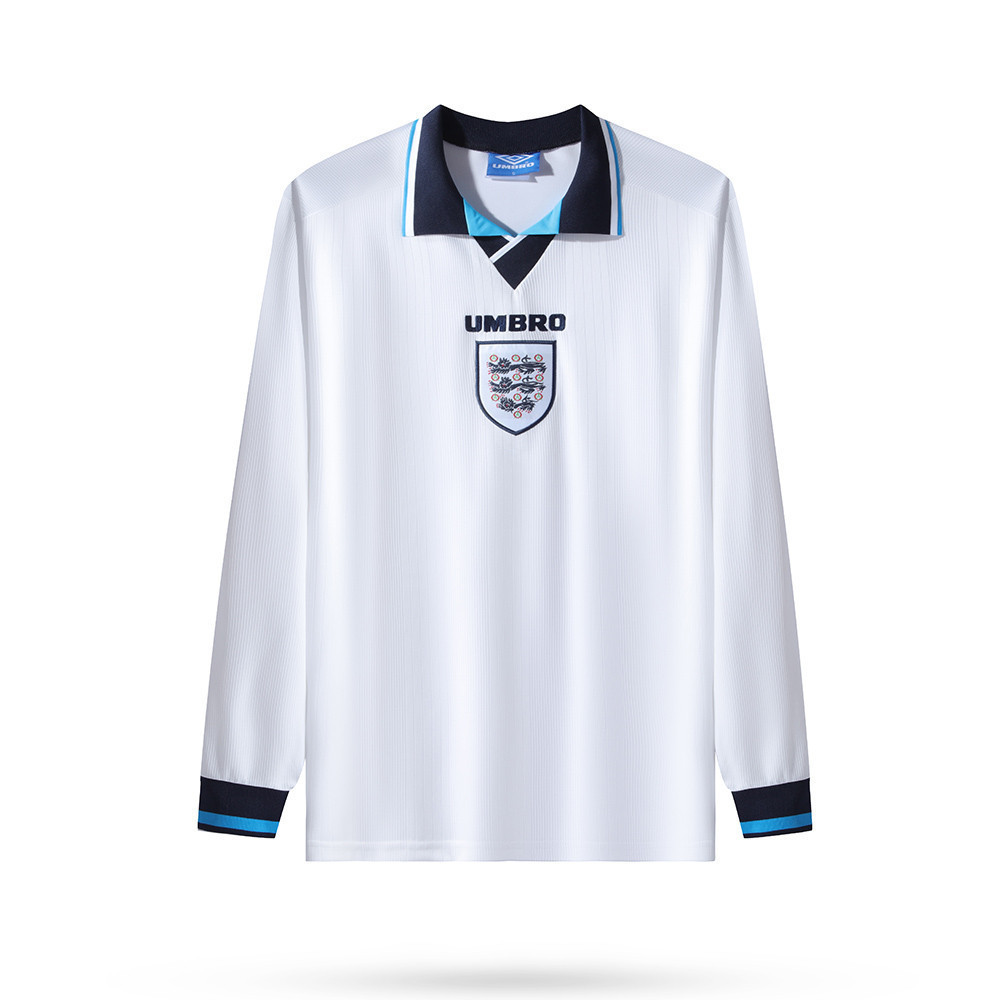 England 1996-97 Home Men Retro Jersey – Long Sleeve, White
