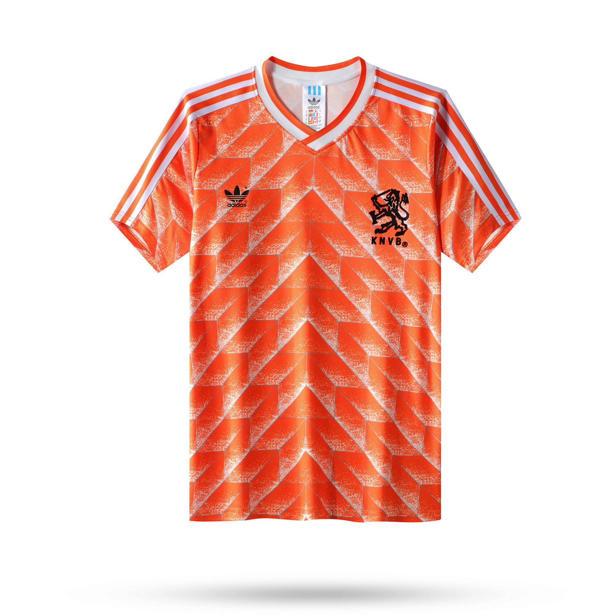 Netherlands 1988 Home Men Retro Jersey – Orange