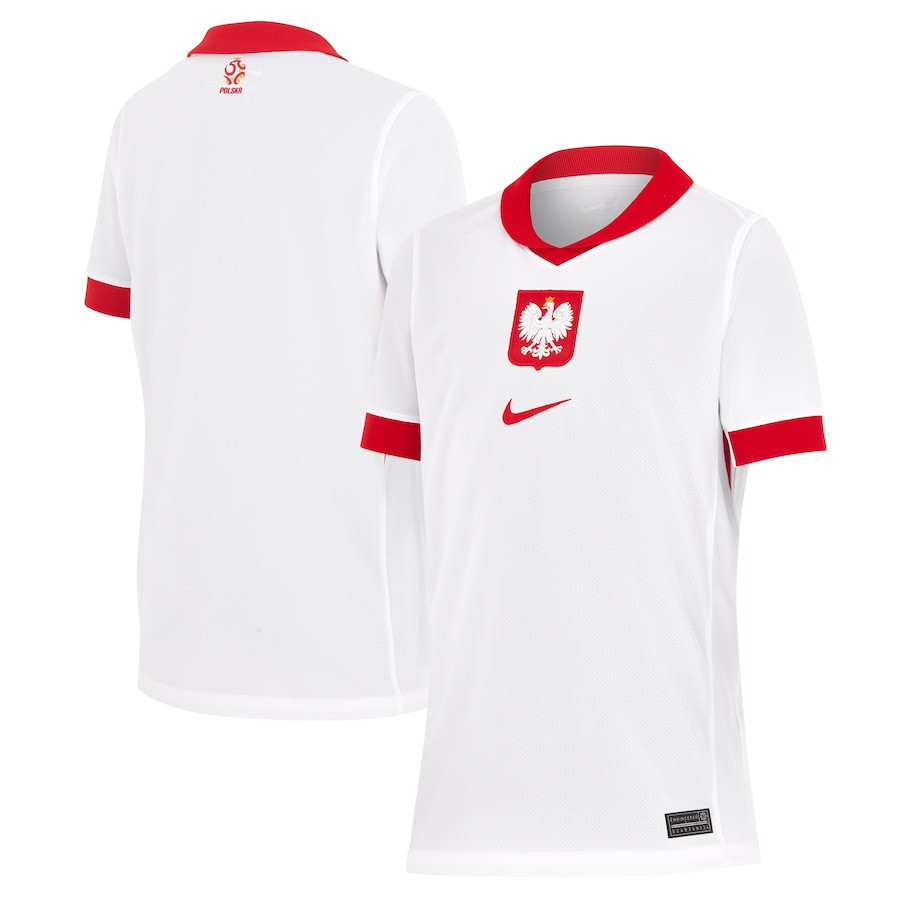 Poland National Team 2024 Home YOUTH Jersey – White