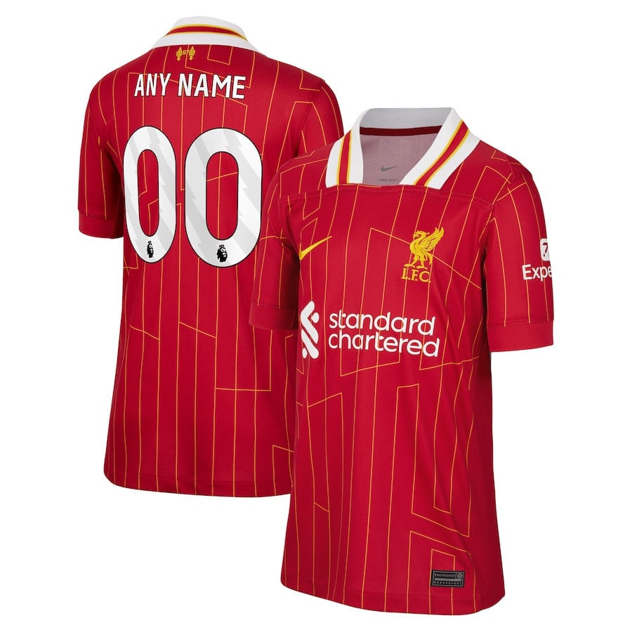 Liverpool 2024/25 Home Custom YOUTH Jersey – Red