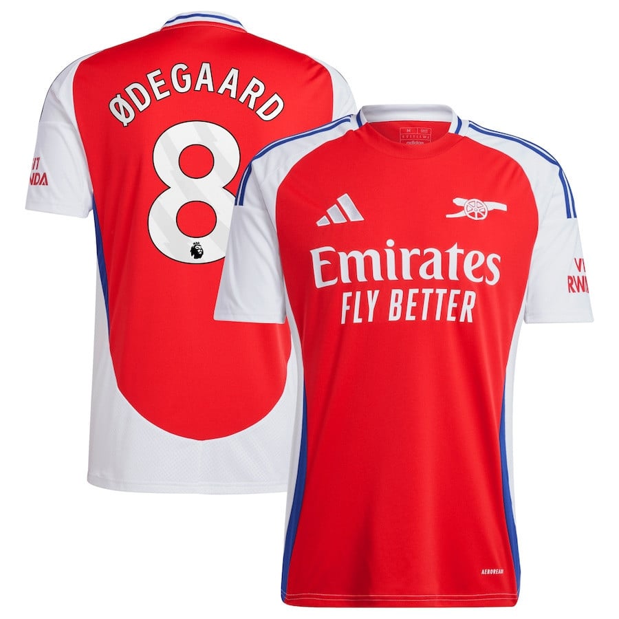Martin degaard 8 Arsenal 2024/25 Home Men Jersey – Red