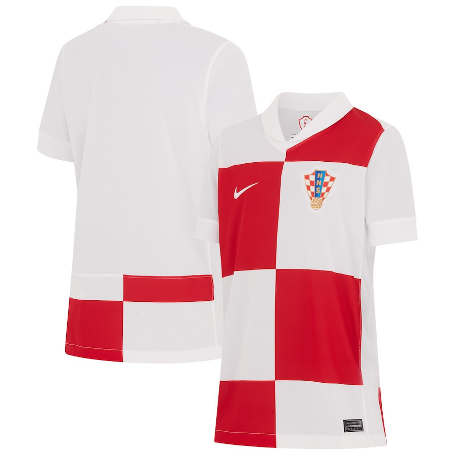 Croatia National Team 2024 Home YOUTH Jersey – White