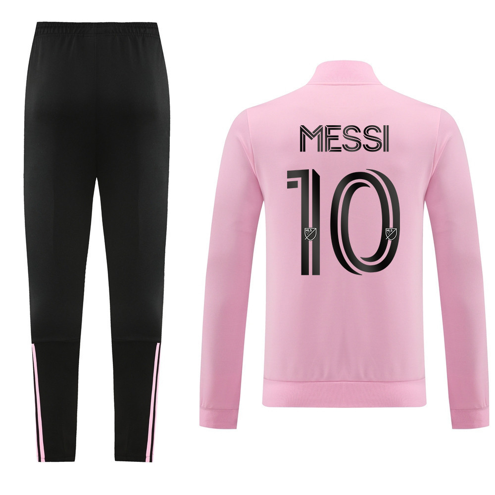 Lionel Messi 10 Inter Miami FC 2023/24 Training Anthem Jacket Tracksuit – Pink