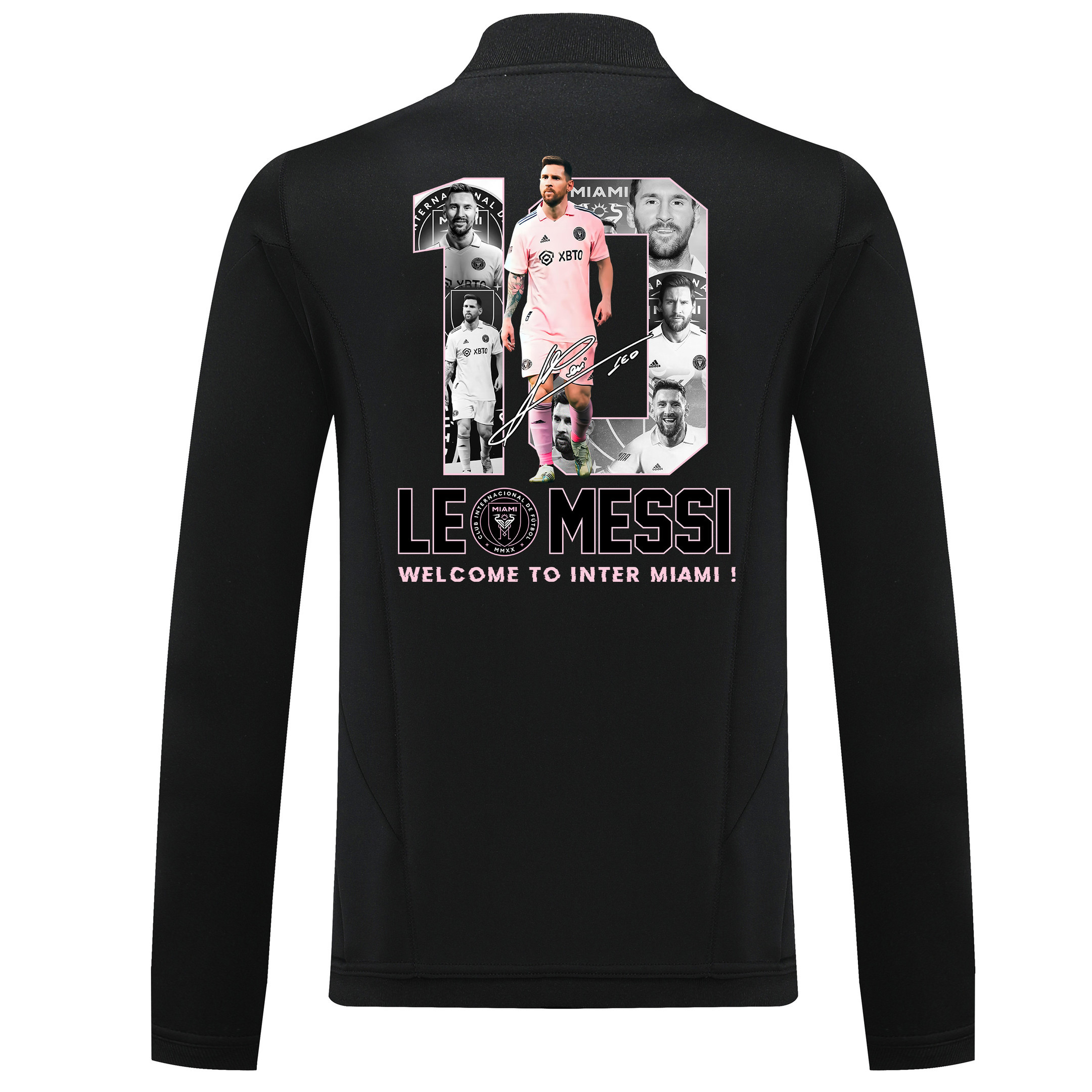 Lionel Messi 10 Welcome To Inter Miami FC Training Anthem Jacket Tracksuit 2023/24 Black