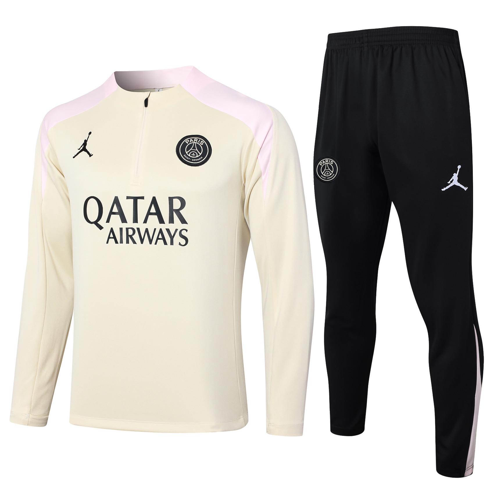 Paris Saint Germain Training Top Set 24/25 – Beige/Black