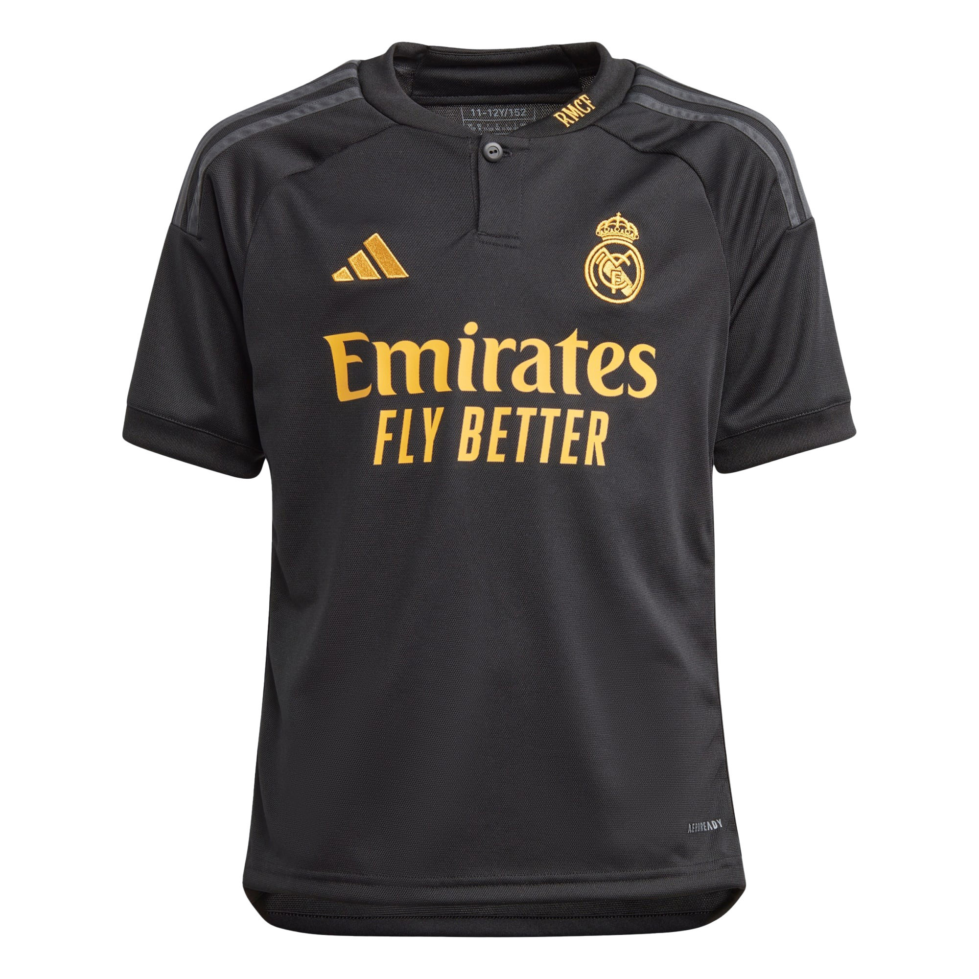 Vinicius Junior 7 Signed Real Madrid 2023/24 YOUTH Third Jersey Autographed – Black