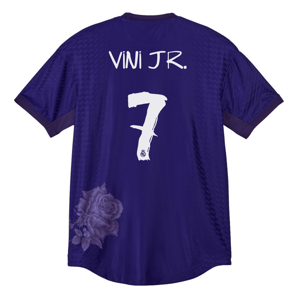 Vinicius Junior 7 Real Madrid X Y-3 23/24 Hand-painted Fonts Fourth Jersey – Limited Collection