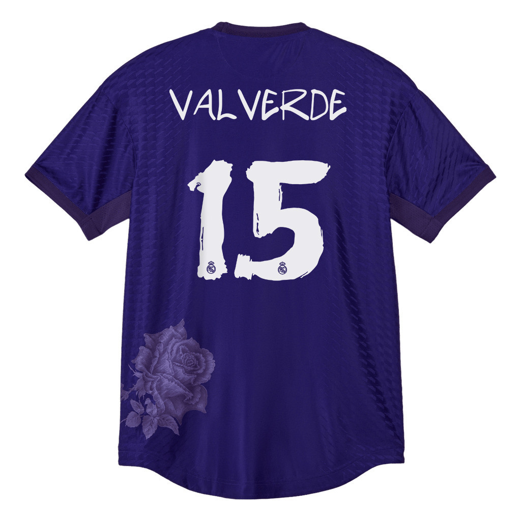 Federico Valverde 15 Real Madrid X Y-3 23/24 Hand-painted Fonts Fourth Jersey – Limited Collection