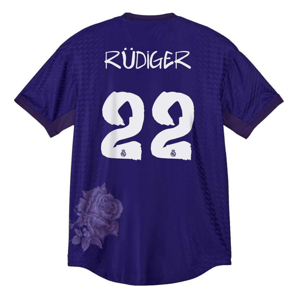 Antonio Rdiger 22 Real Madrid X Y-3 23/24 Hand-painted Fonts Fourth Jersey – Limited Collection