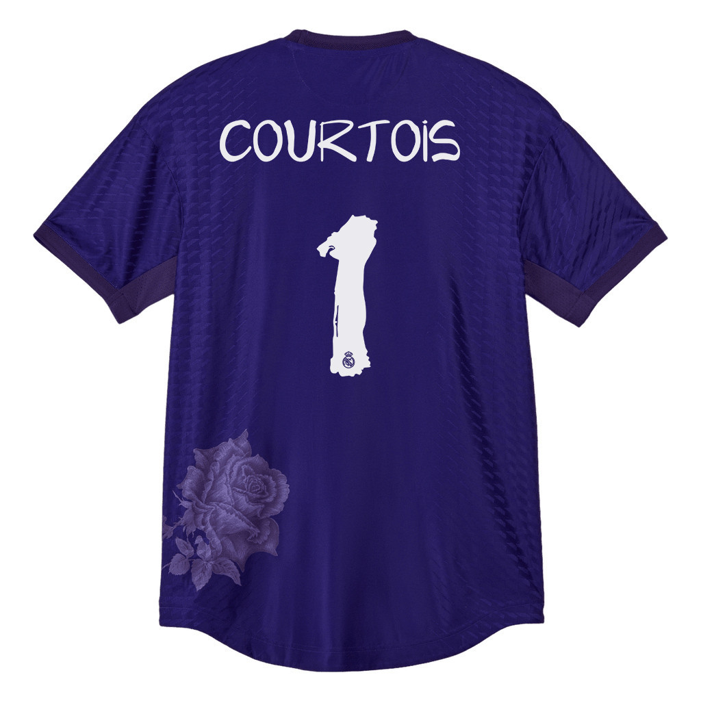 Thibaut Courtois 1 Real Madrid X Y-3 23/24 Hand-painted Fonts Fourth Jersey – Limited Collection