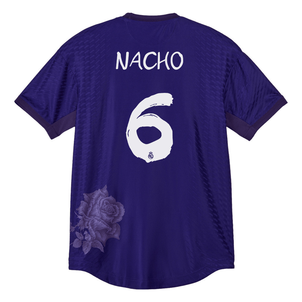 Nacho 6 Real Madrid X Y-3 23/24 Hand-painted Fonts Fourth Jersey – Limited Collection