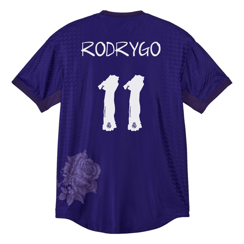 Rodrygo 11 Real Madrid X Y-3 23/24 Hand-painted Fonts Fourth Jersey – Limited Collection