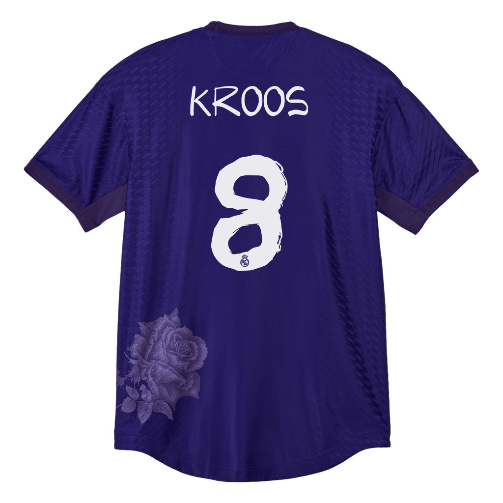 Toni Kroos 8 Real Madrid X Y-3 23/24 Hand-painted Fonts Fourth Jersey – Limited Collection – Purple