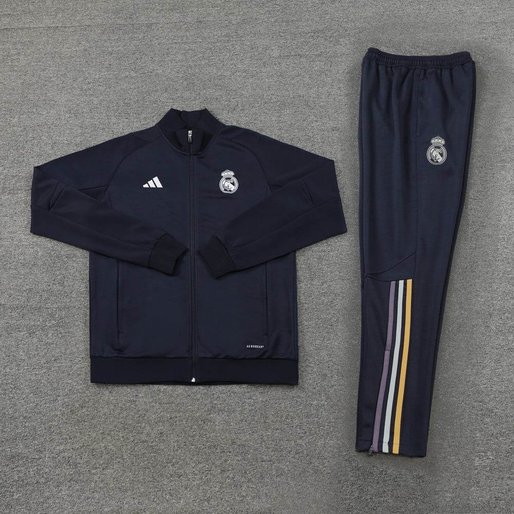 Real Madrid Football Tracksuit/ Anthem Jacket 23/24 – Dark Blue