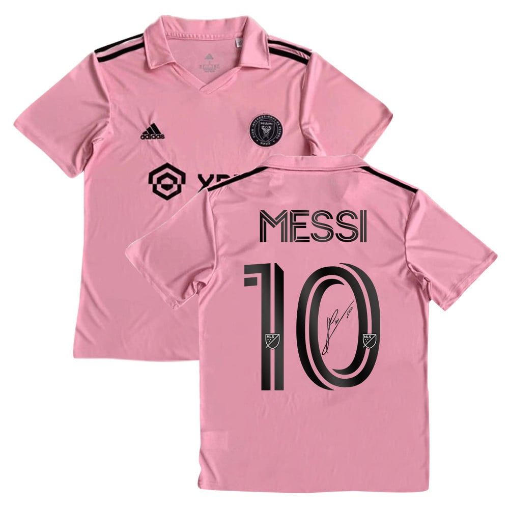 Lionel Messi 10 Signed Inter Miami FC 2023/24 Youth Home Jersey – Pink