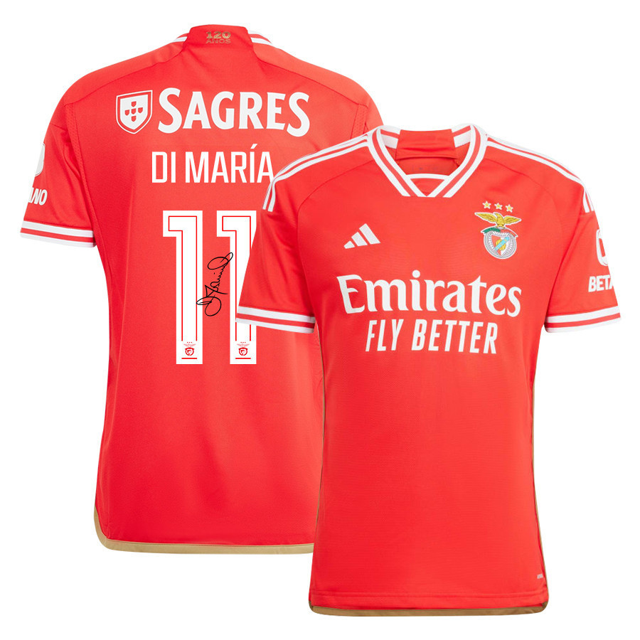 ngel Di Mara 11 Signed Benfica 2023/24 Home Men Jersey – Red