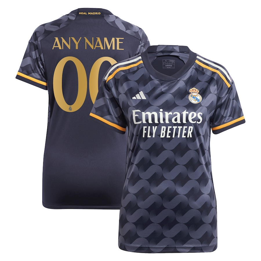 Real Madrid 2023/24 Away Custom Women Jersey – Navy Blue