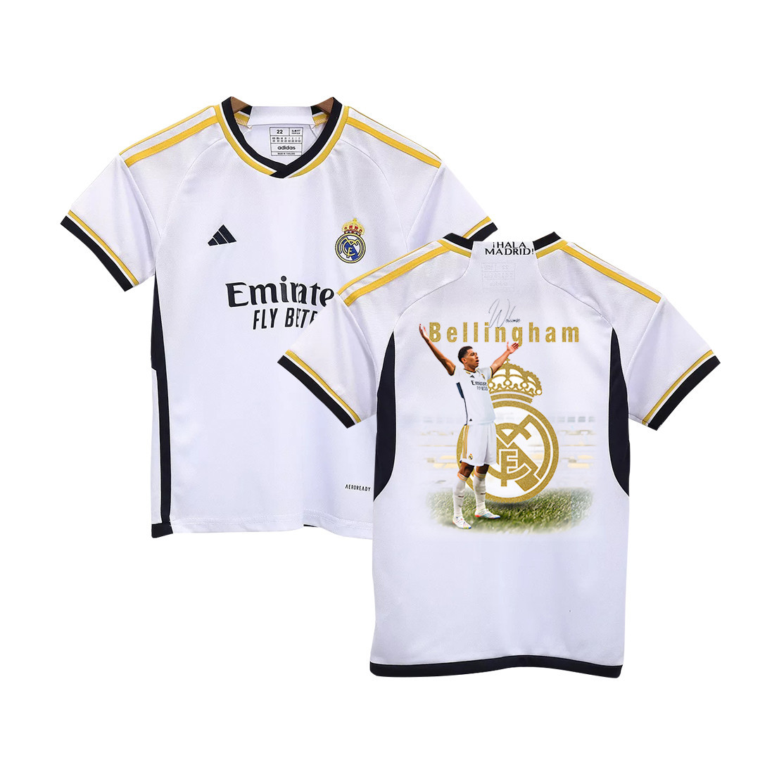 Jude Bellingham 5 Real Madrid A Rising Star 2023-24 Home Jersey – White, Youth