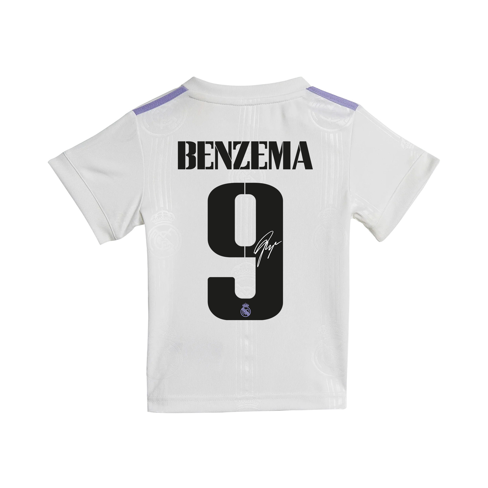 Karim Benzema 9 Signed Real Madrid 2022/23 Home Jersey – Youth