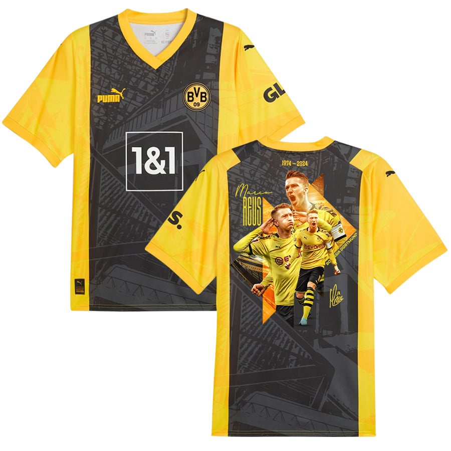 Marco Reus 11 Signed Cheering Borussia Dortmund Special Edition Jersey Autographed – Men, Yellow
