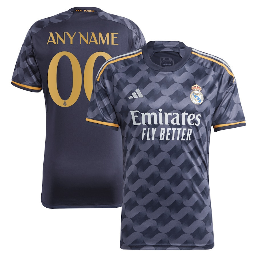 Real Madrid 2023/24 Away Custom Men Jersey – Navy Blue