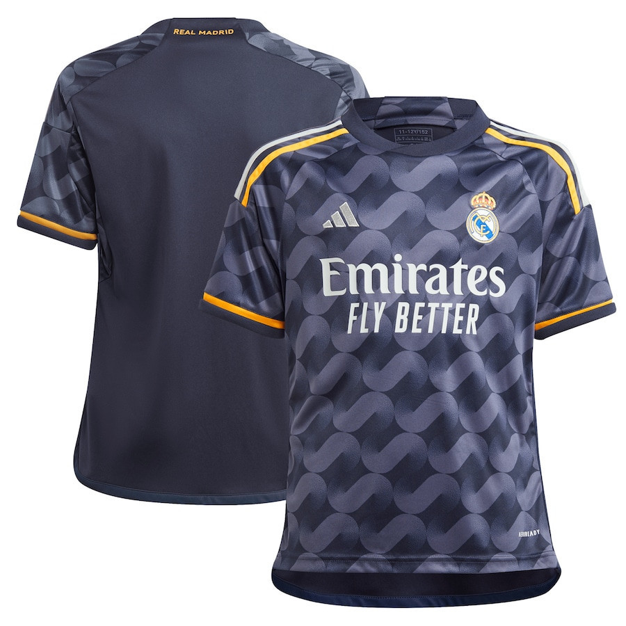 Real Madrid 2023-24 Away Youth Jersey – Navy Blue