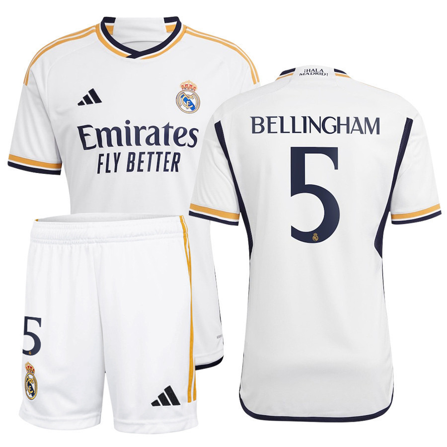 Jude Bellingham 5 Real Madrid 2023-24 Home Men Jersey – White