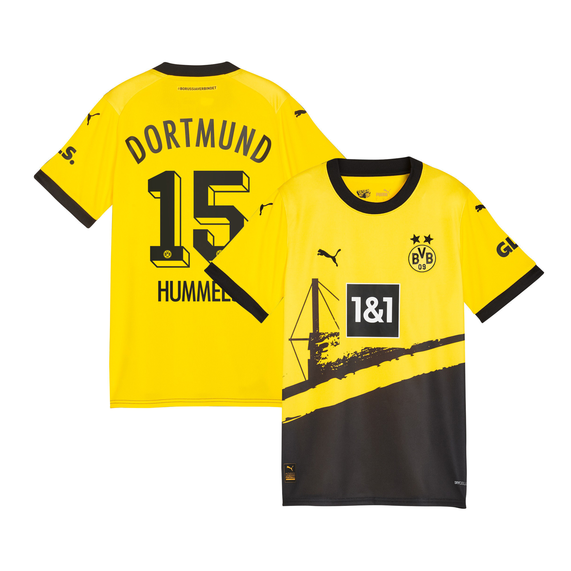 Mats Hummels 15 Borussia Dortmund 2023/24 Home YOUTH Jersey – Black/Yellow