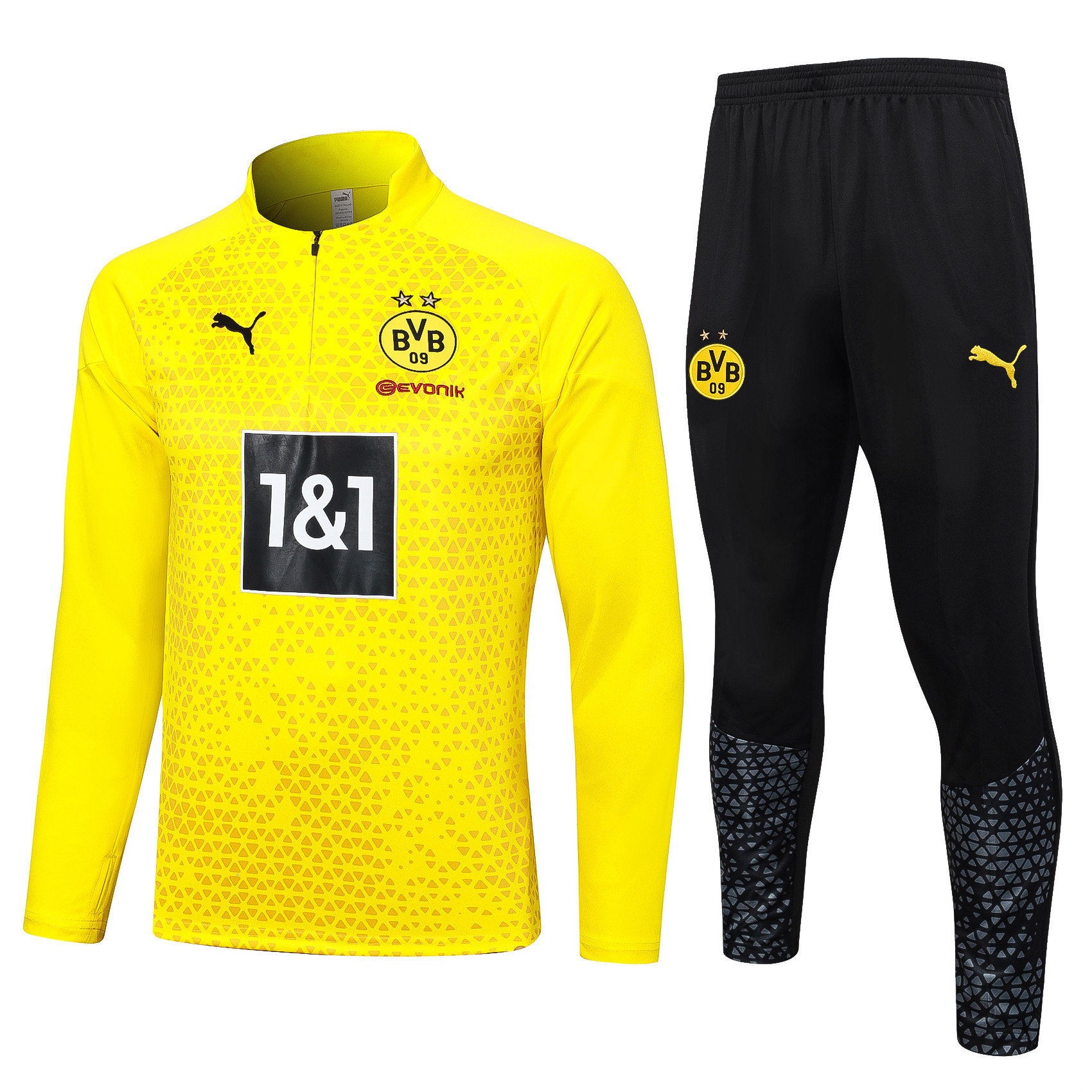 Borussia Dortmund Training Top Set 23/24 – Black/Yellow Pattern