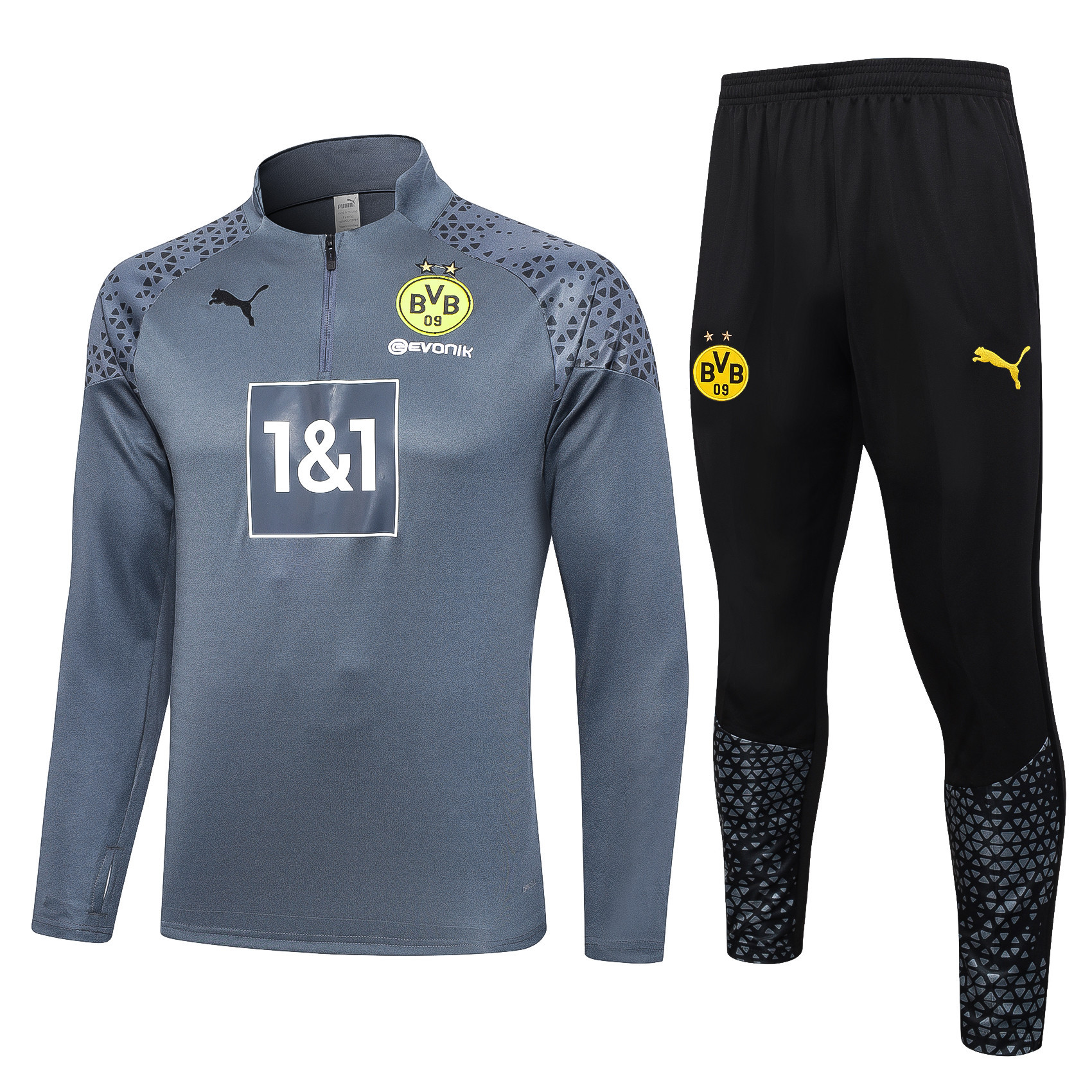 Borussia Dortmund Training Top Set 23/24 – Grey/Black