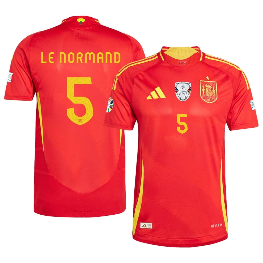 Robin Le Normand 5 Spain National Team 2024 Home Men Jersey – Scarlet