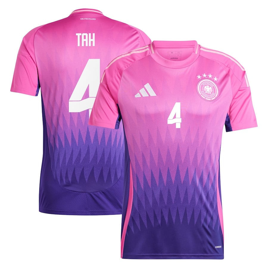 Jonathan Tah 4 Germany National Team 2024 Away Men Jersey – Pink