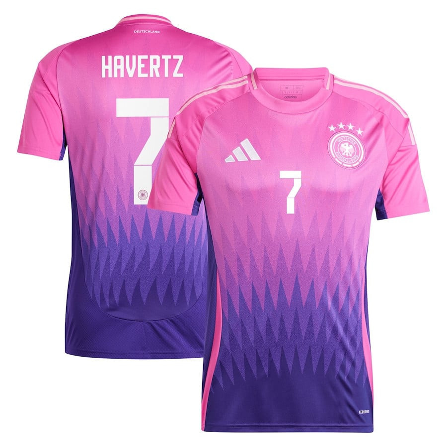Kai Havertz 7 Germany National Team 2024 Away Men Jersey – Pink