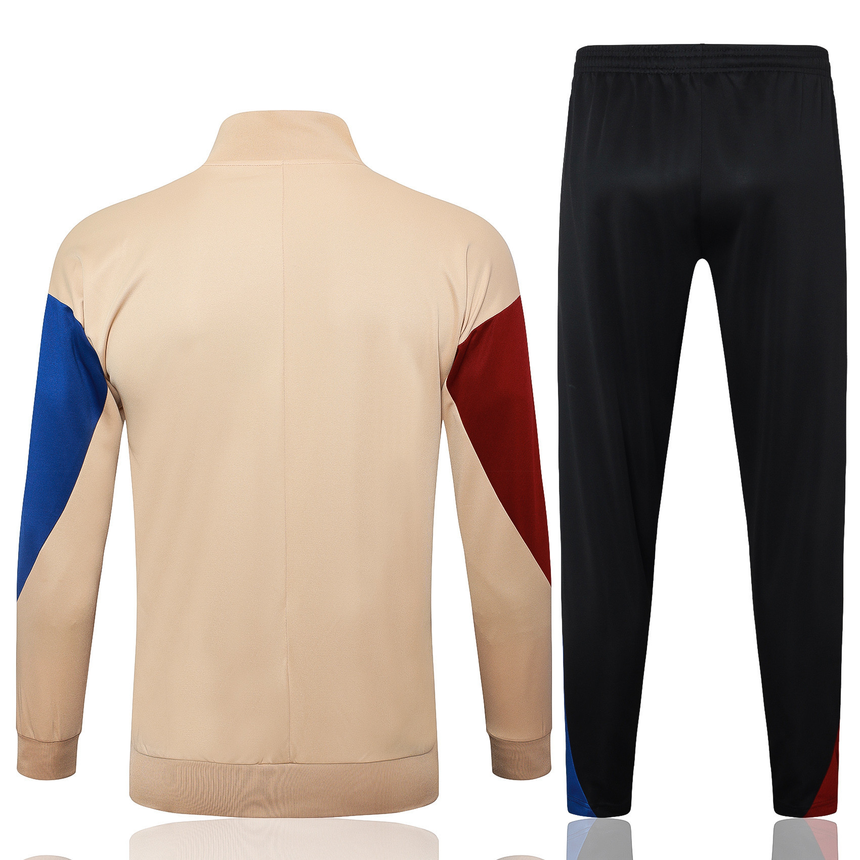 Barcelona Football Tracksuit/ Anthem Jacket 24/25 – Wheat/Black