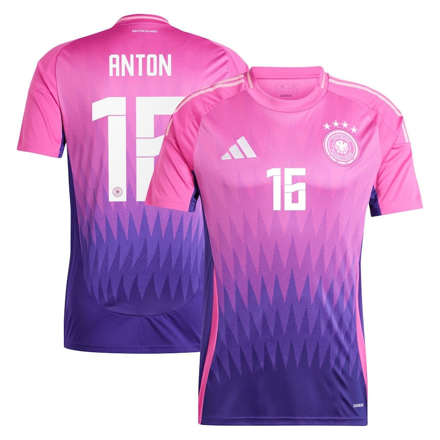 Waldemar Anton 16 Germany National Team 2024 Away Men Jersey – Pink