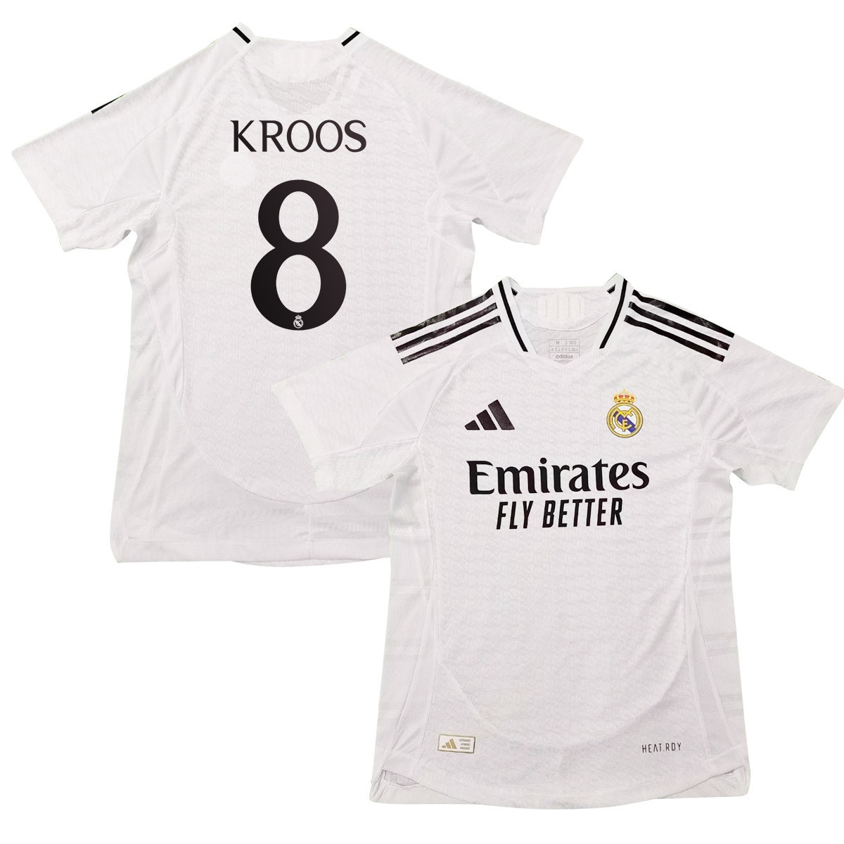 Toni Kroos 8 Real Madrid 2024/25 Home Jersey – Men, White
