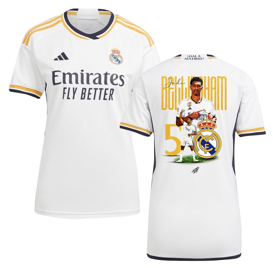 Jude Bellingham 5 Real Madrid 2023/24 Legacy Of A Legend Home Jersey – Women