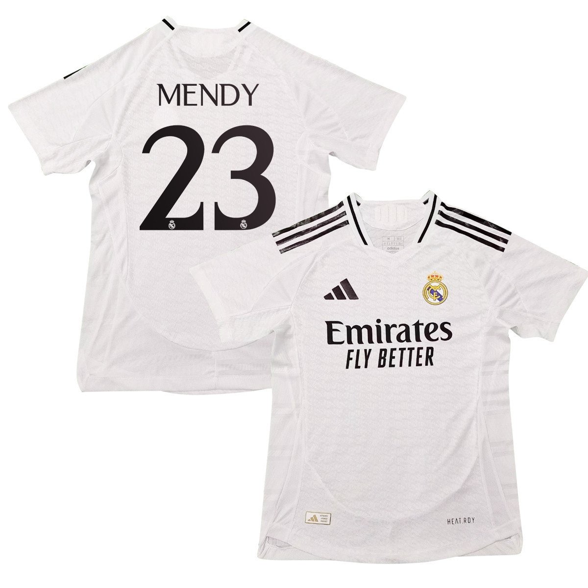 Ferland Mendy 23 Real Madrid 2024/25 Home Jersey – Men, White
