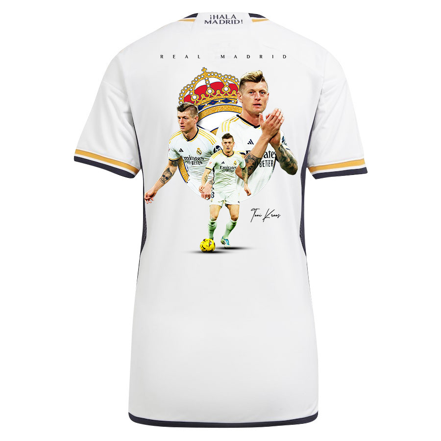 Toni Kroos 8 Real Madrid 2023/24 Women Jersey – Best Moments Idea